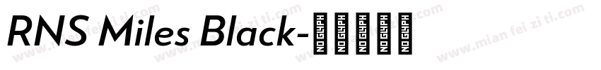 RNS Miles Black字体转换